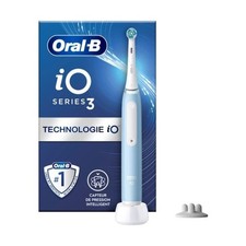 Brosse a dents électrique Oral-B iO3s - Bleue - Connectée Bluetooth, 2 Brossette