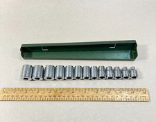 S-K Metric Socket Set 13 Pc 3/8" Drive 12 Point 7mm-19mm USA