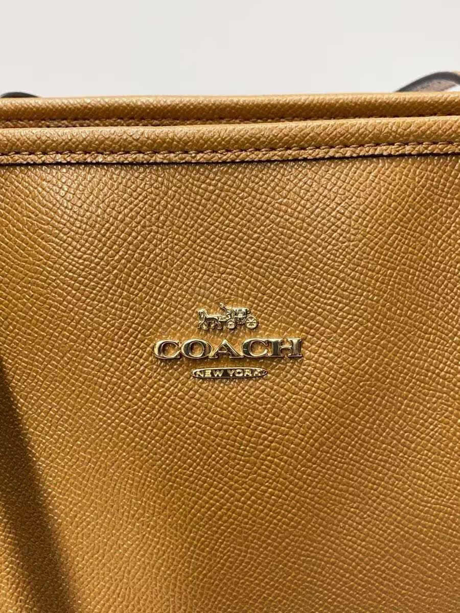 COACH Leather Tote Bag, Red BRW F58846 thumbnail 5