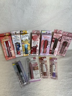 11 Piece Assorted Lot of Lip Gloss Balm LA Color & Ioni Eye Shadows Mixed Lot