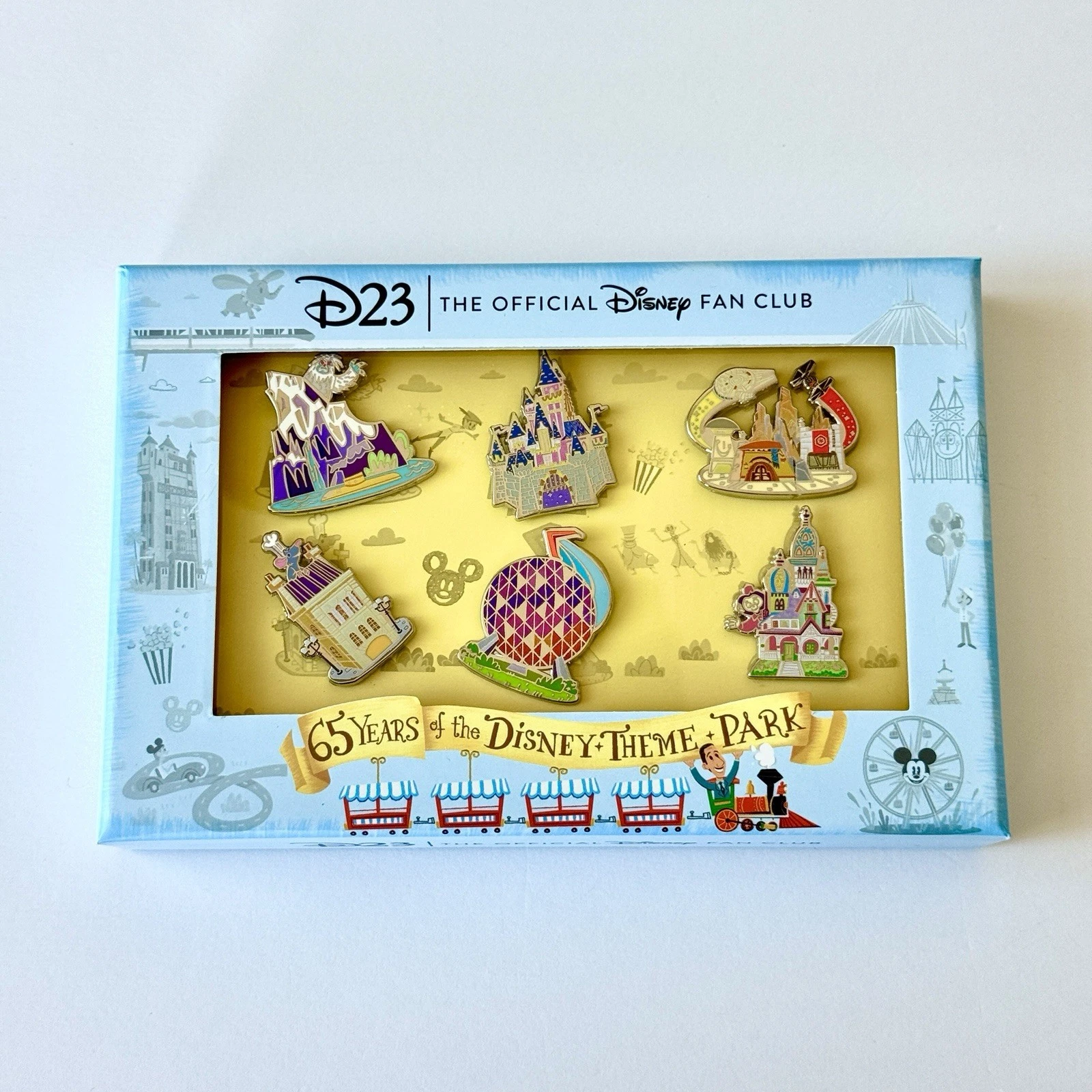 D23 2020 Exclusive 65 Years of the Disney Theme Park Fan Club Box Set 6 LE Pin