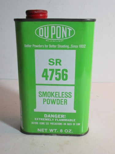 EMPTY DUPONT 4756 SMOKELESS POWDER CAN