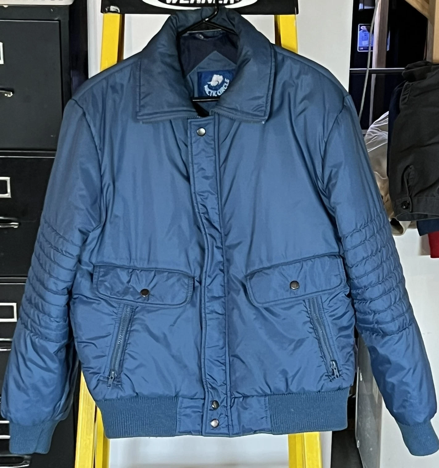 Vintage Arctic Circle Retro Ski snow Jacket - Blue - Size: Medium