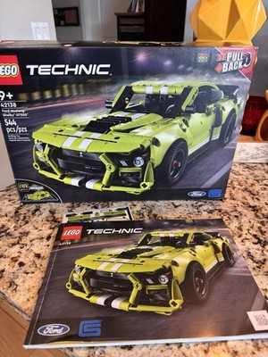 LEGO Technic Ford Mustang Shelby GT500 Pull Back Complete Set 42138 RETIRED