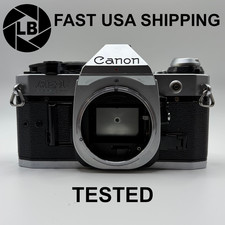 Canon AE-1 Program 35mm SLR Film Camera Body   Tested  Working Light Meter