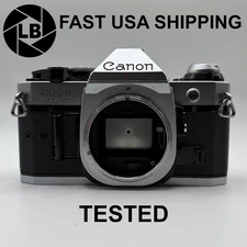 Canon AE-1 Program 35mm SLR Film Camera Body – Tested & Working Light Meter