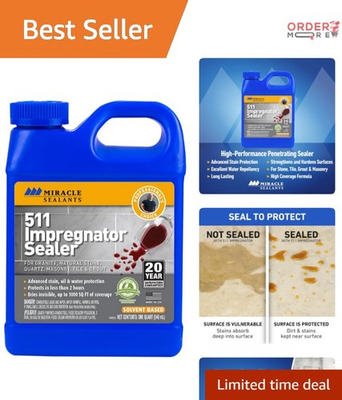 #ad Impregnator Sealer Water Based Quart for Countertops Tile Stone Grout $48.98