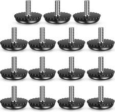 15 Pcs 1/4-20 Adjustable Furniture Levelers Stainless Steel Screw in Threaded Le