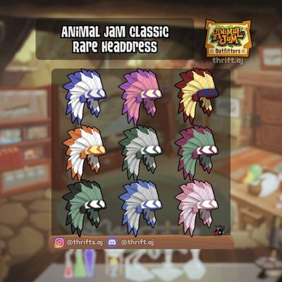Animal Jam Classic (AJC) | Rare Headdress  (READ DESCRIPTION)