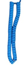 Elastic No Tie Curly Shoe Laces Pair Coilers Twisty Kids Or Adult New 6" Blue