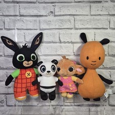 Bing Bunny Soft Toy Plush Bundle Flop Sula Pando Talking Bing Official CBeebies