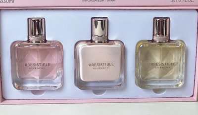 Givenchy Irresistible Boxed Gift Set Perfume 3 x 1 oz Sprays SALE HELPS DOGS CAT