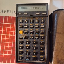 Vintage HP-41CX Scientific Calculator Math/Stat Pac WORKING TESTED many xtras