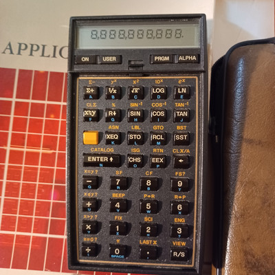 Vintage HP-41CX Scientific Calculator + Math/Stat Pac WORKING TESTED ...