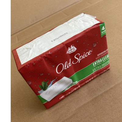 #ad Old Spice Extra Clean Deodorizing Deodorant Soap for Men 4 Bars 12.6 oz Total $20.00