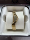 Vintage Seiko Rivoli Half Moon Ladies Watch 1F20-5D59 Gold Tone New Battery Work