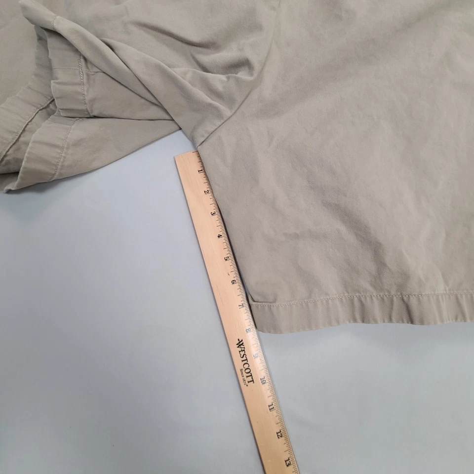Pantalones Cortos Nautica Para Hombre 48 Beige Chino Clásico Confort Frente Plano Informal Foto 2 de 4