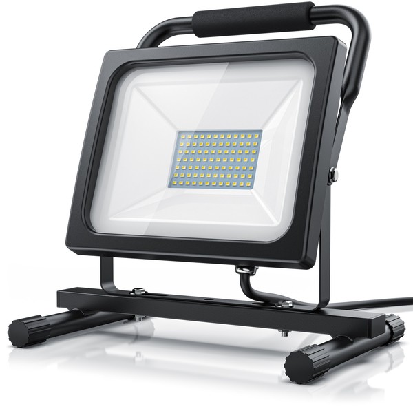 Brandson 60W Led Baustrahler Outdoor 6000 Lumen IP65 Wasserfest Arbeitsleuchte-image