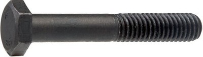 Sechskantschraube DIN 931, M 20x180, Stahl blank (schwarz) 8.8 D:M 20 L:180mm