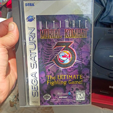 Ultimate Mortal Kombat 3 Sega Saturn NTSC-U/C Midway M-Rated Fighting Game
