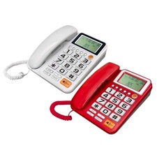 Corded Telephone Basic Desk Landline Phone Call Display for Home Guest Room