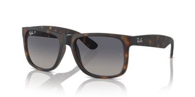 Ray-Ban Justin Matte Havana/Blue Gradient Polarized 54 mm Sunglasses RB4165