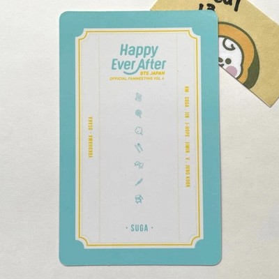 防弾少年団(BTS) - happyeverafter　BTSJapan　ハピエバ　DVD　トレカSUGA BTS SUGA Happy Ever After Official photocard JAPAN FANMEETING VOL