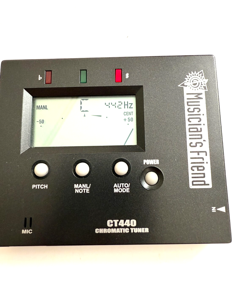 Musician's Friend CT440 Chromatic Tuner LCD Display LED Indicator ...