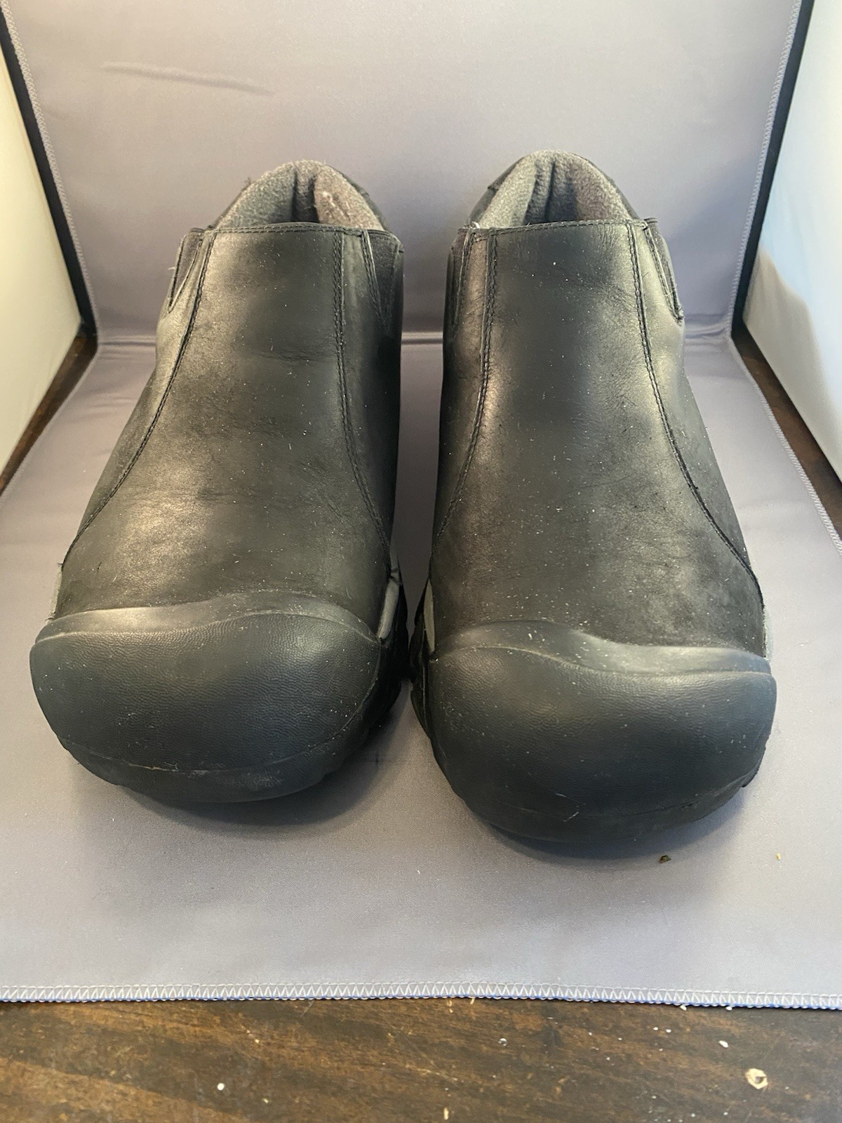 KEEN Slip On Uomo Brixen Lo Impermeabile Isolato Nero Taglia 13 Senza Scatola