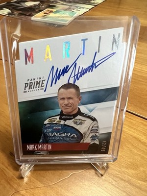 2019 Panini Prime - Prime Names Die-Cut Signatures Mark Martin #MM 42/49 Auto