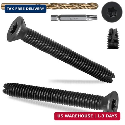 5/16-18 x 2 1/2'' Flat Head Thread Cutting Self Drilling Deck Screws, Type 7, St