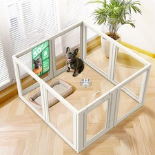 100 $ RABATT! NEU! 30 Zoll, 8 Platten FXW AuraSpace Acryl Indoor DELUXE Hund Laufstall