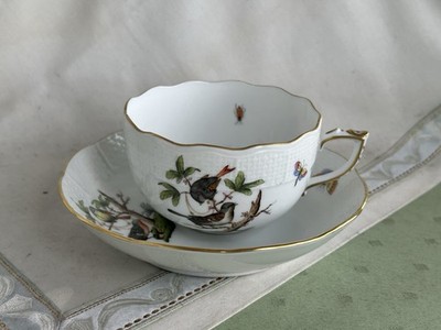 Schöne Herend Tee-Tasse in Dekor RO / Rothschild