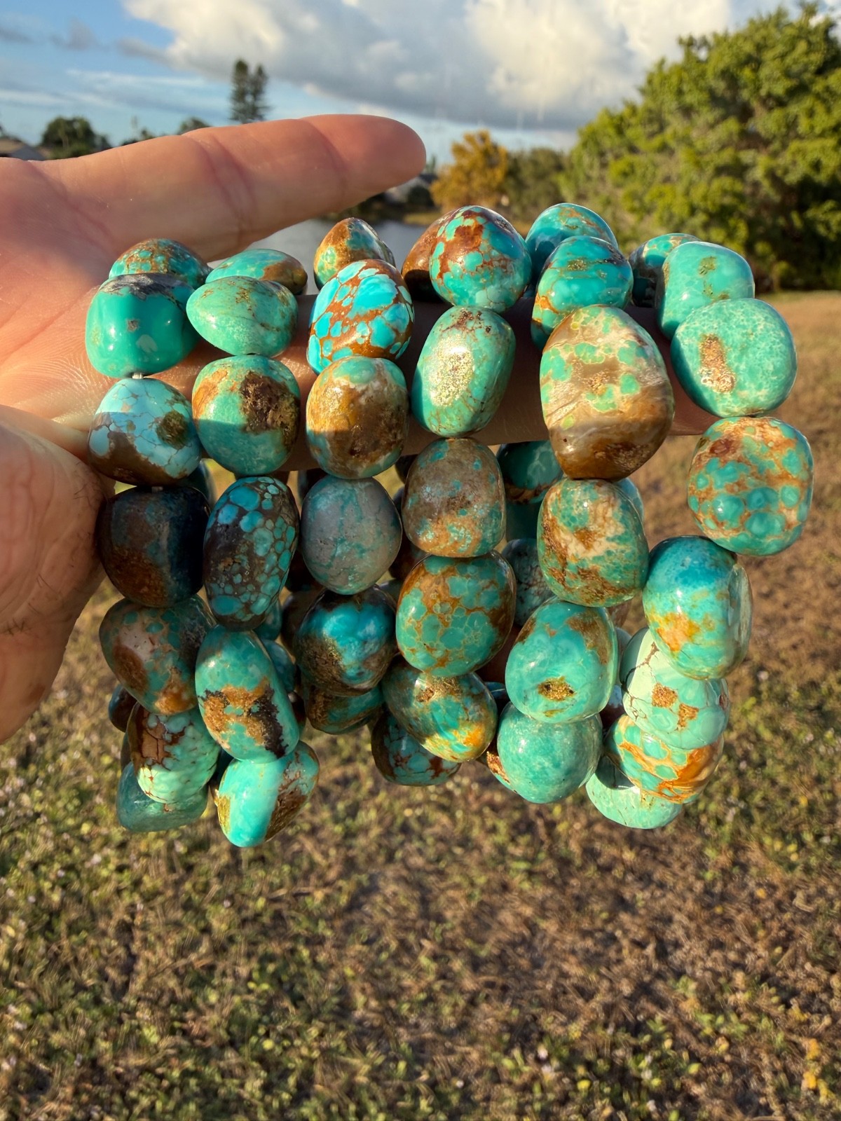 Number Eight Mine (Nevada) Turquoise Bracelet