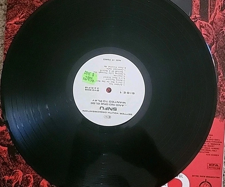 SNFU  . And No One Else Wanted To Play Vinyl LP Record W Insert  First Pressing! - Image 3 of 4