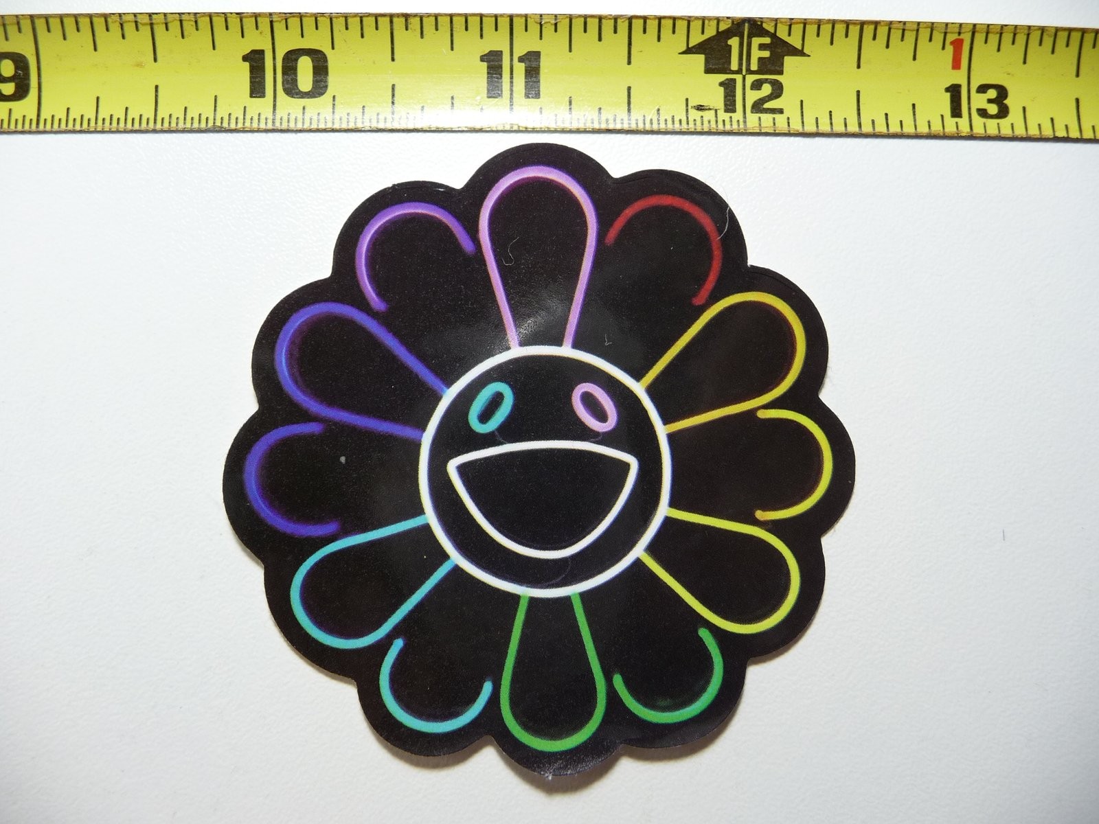 Happy Daisy Neon Sticker Decal Colorful Fun Design