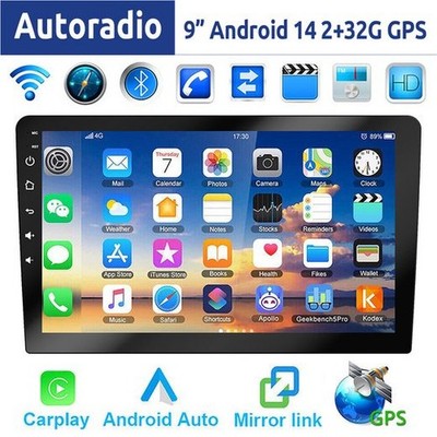 Essgoo, Android Autoradio, Carplay / Android, Bluetooth, schwarz