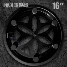 16 6 Trigger Electronic Plate Tray w Rim Zone for Roland Alesis Acoustic Drum