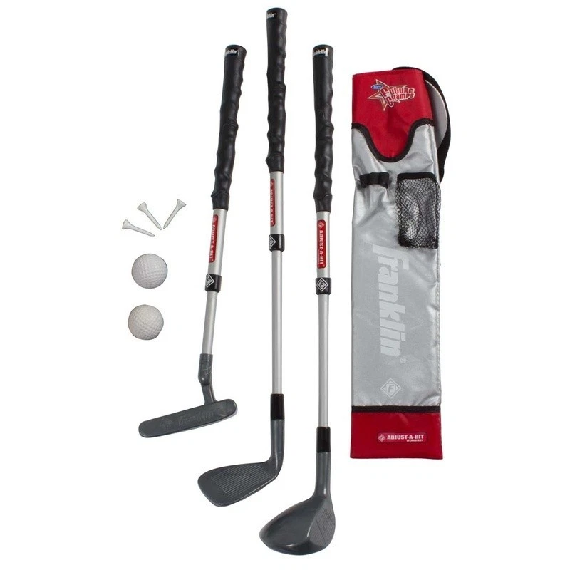 Kids Adjustable Golf Set Youth Clubs Putter Driver Iron Foam Balls Travel Bag US - Image 2 of 3