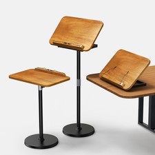 2 in 1 Dual-use Music Stand  Desktop Book Stand 100 Solid Wood Height