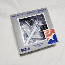 Postage Stamp Delta Air Lines 737-800 Plane Die Cast Metal Toy Daron 25044