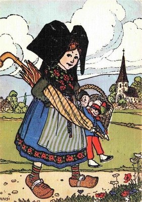 Hansi Waltz J J artist card Alsace Alsace Alasce trouve au Marche beaucoup d