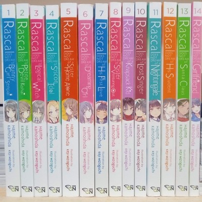Rascal Does Not Dream Vol. 1-15 Light Novel Series Set English