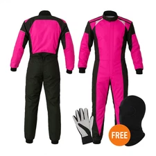 Pink & Black Kart Racing Suit – Unbranded | Non-Certified | Adult & Youth Sizes