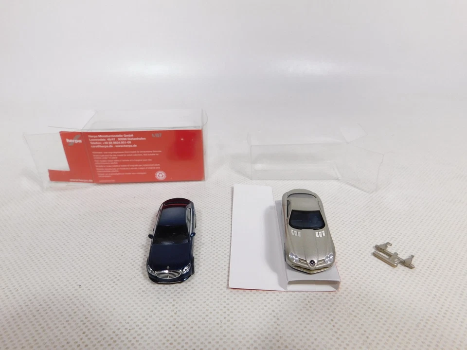 2X Herpa H0 1:87 MB 033206 SLR McLaren 038362 C-Klasse Excl. Mint+Box #DP370-0,5 - Photo 3/4