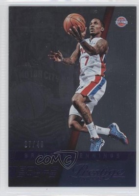 2014-15 Panini Prestige Bonus Shots Purple Plus 27/49 Brandon Jennings #46 0a1