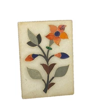 Handcrafted Stone Inlay Floral Art Marble *VINTAGE *Check Description