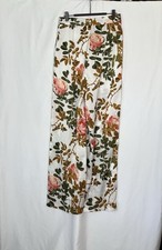 Floral Print Trouser Size 8 Boohoo Wide Leg Trouser Cottagecore Feminine Floral