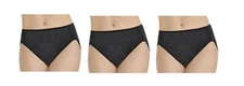 3 pairs Vanity Fair Illumination 13108 HI-CUT Panties Premier Dot Sz - 8 / XL