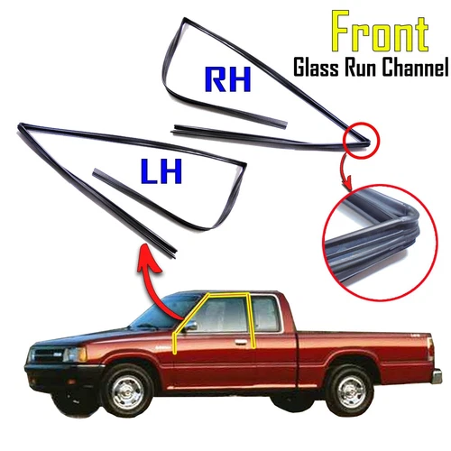 For Mazda B2200 B2600 Pickup 1985-98 Window Glass Run Channel Front LH/RH Direct